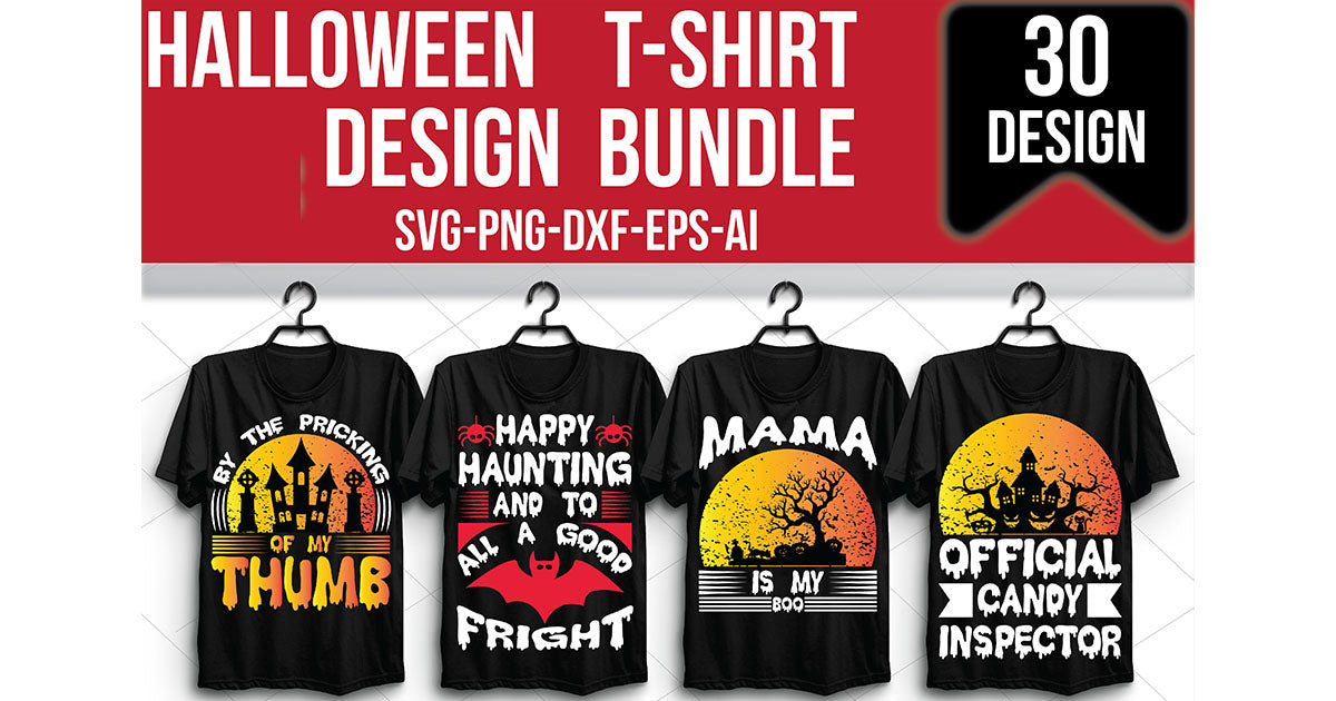Halloween T-Shirt Bundle 1 - CraftNest - Digital Crafting and Art