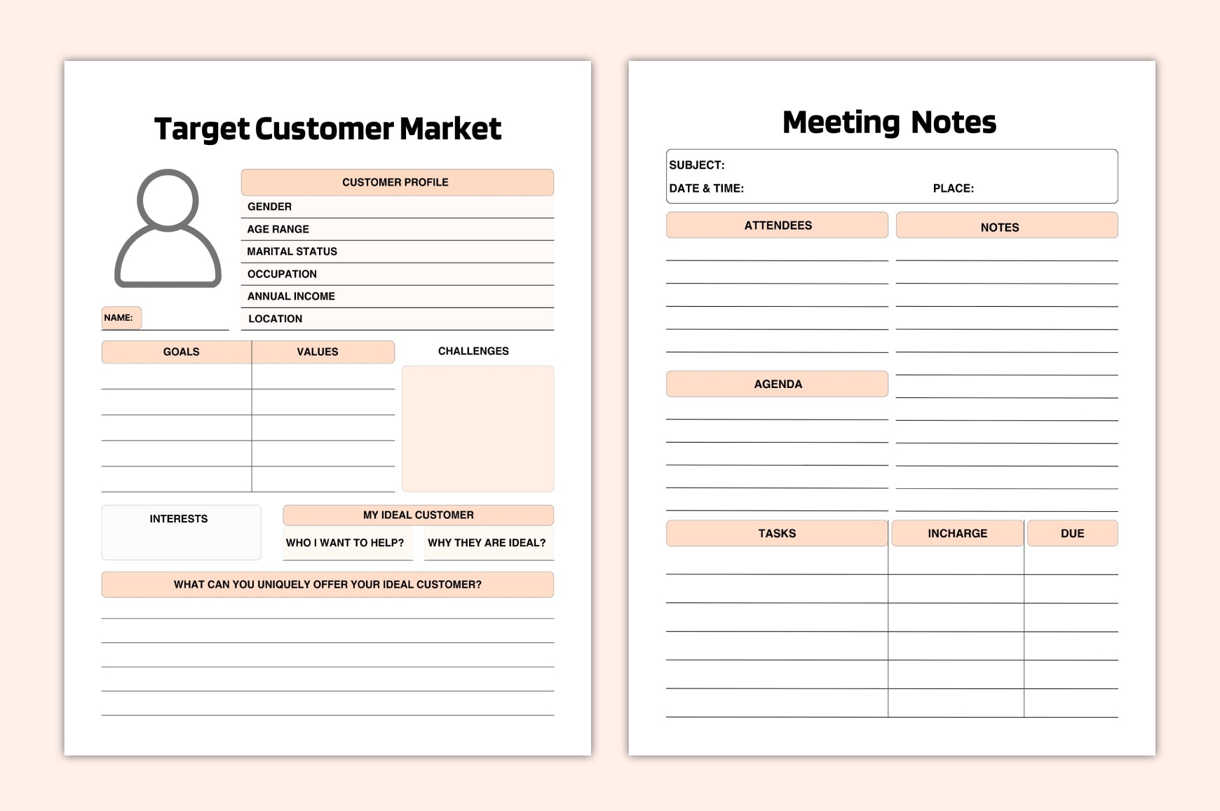 Marketing Strategy Planner Template