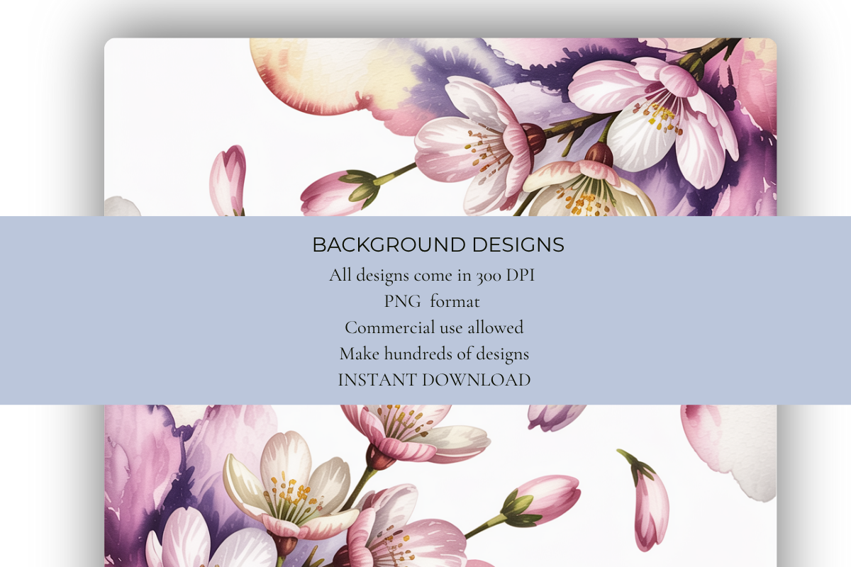Falling Petals Background Papers