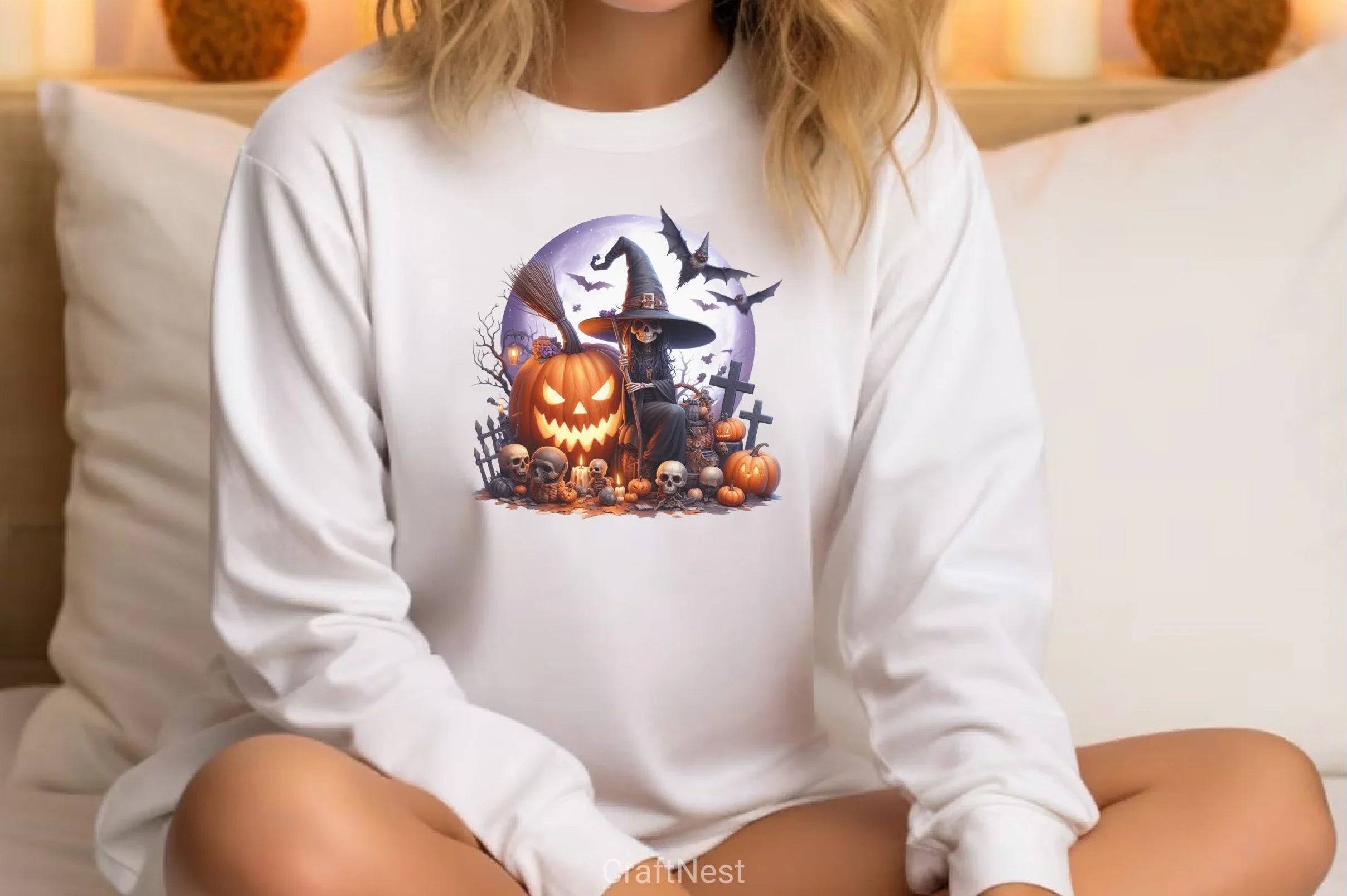 Halloween Witch Pumpkin Clipart Bundle - CraftNest - Digital Crafting and Art