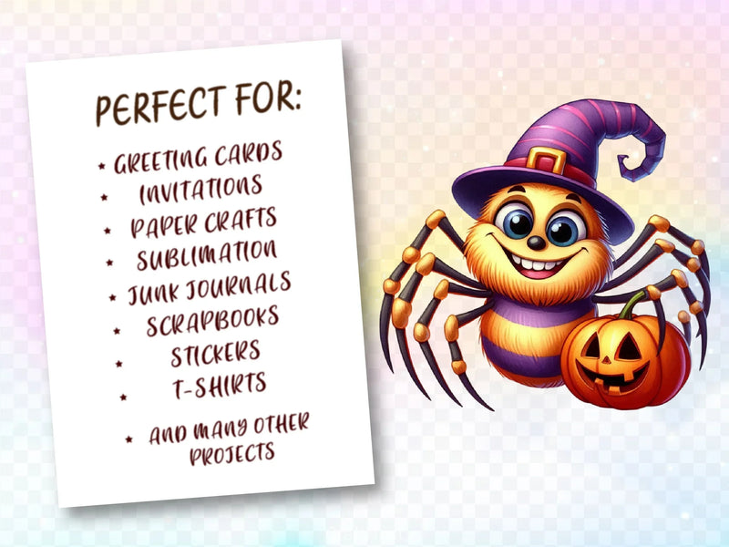 Halloween Spider Clipart Bundle 2 - CraftNest - Digital Crafting and Art