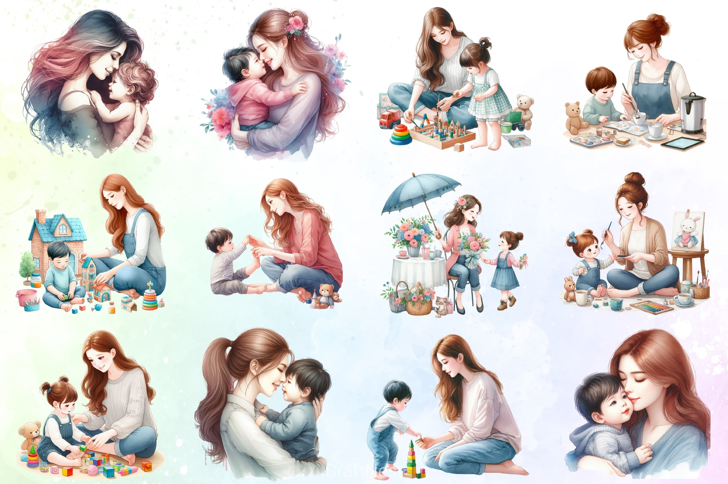 Mother's Day Clipart Bundle 5 - CraftNest - Digital Crafting and Art