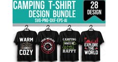 Camping T-Shirt Bundle 4 - CraftNest - Digital Crafting and Art