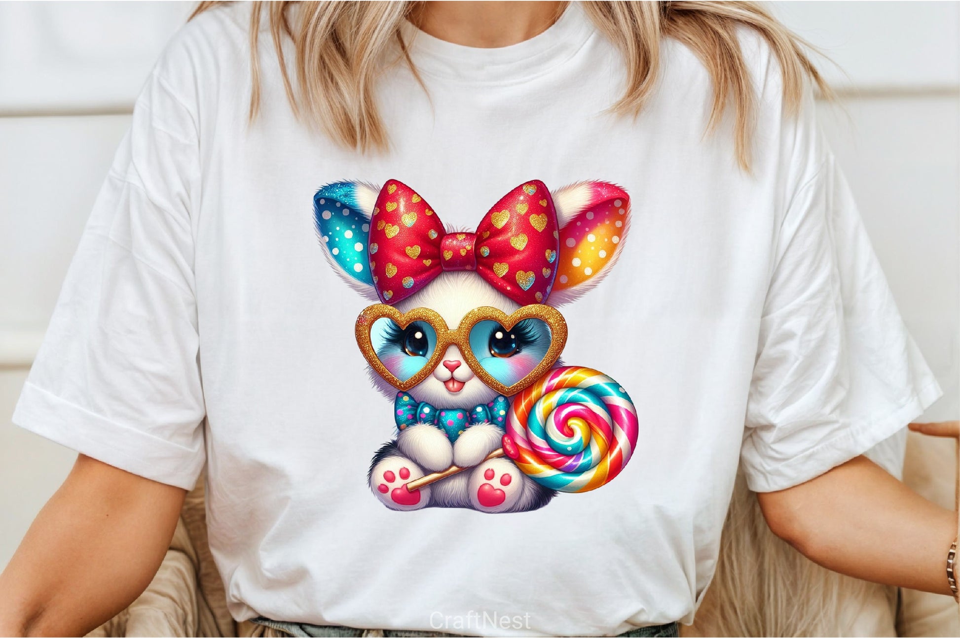 Bunny Heart Sunglasses Clipart Bundle - CraftNest - Digital Crafting and Art