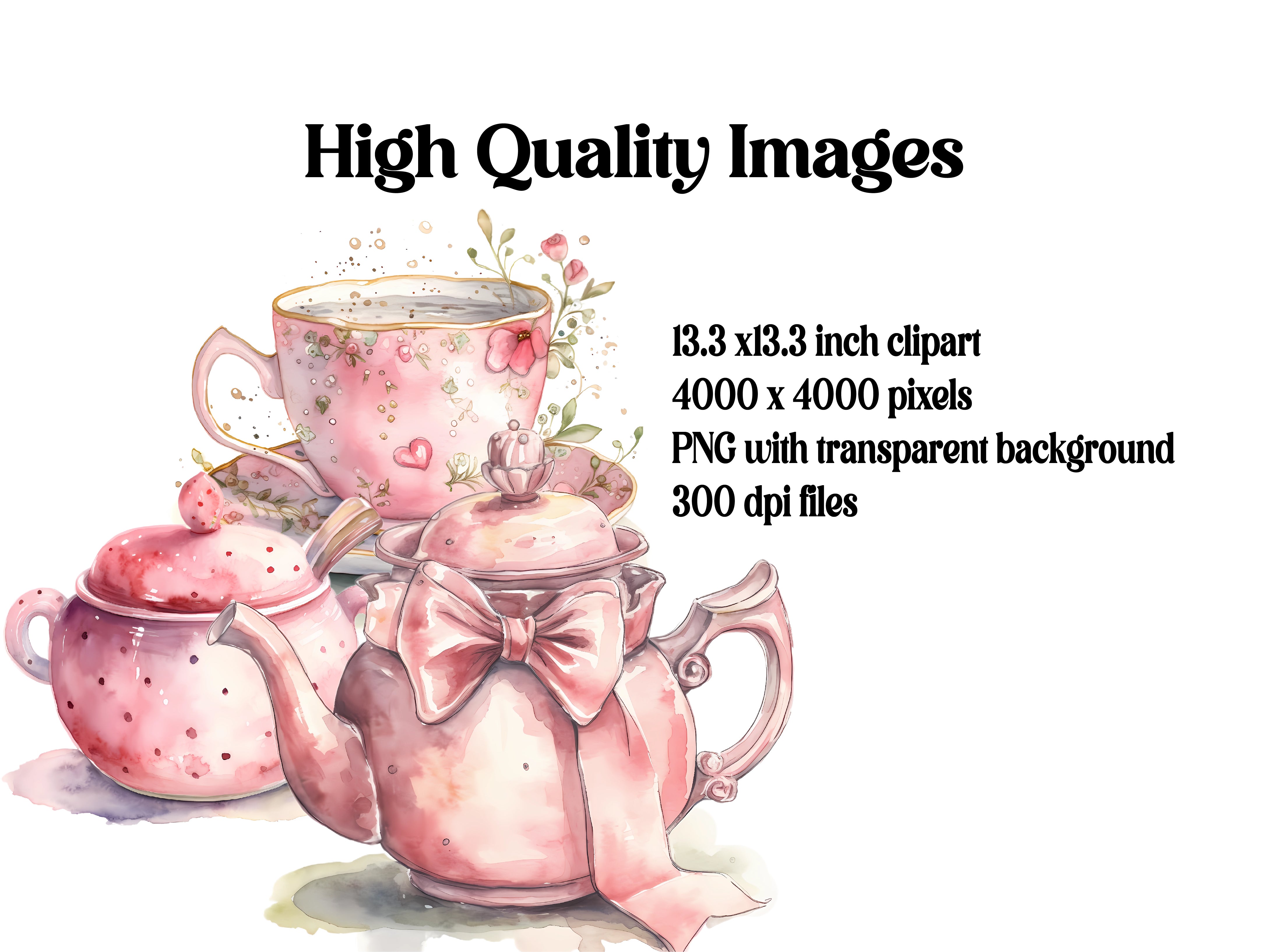 Tea Party Clipart - CraftNest