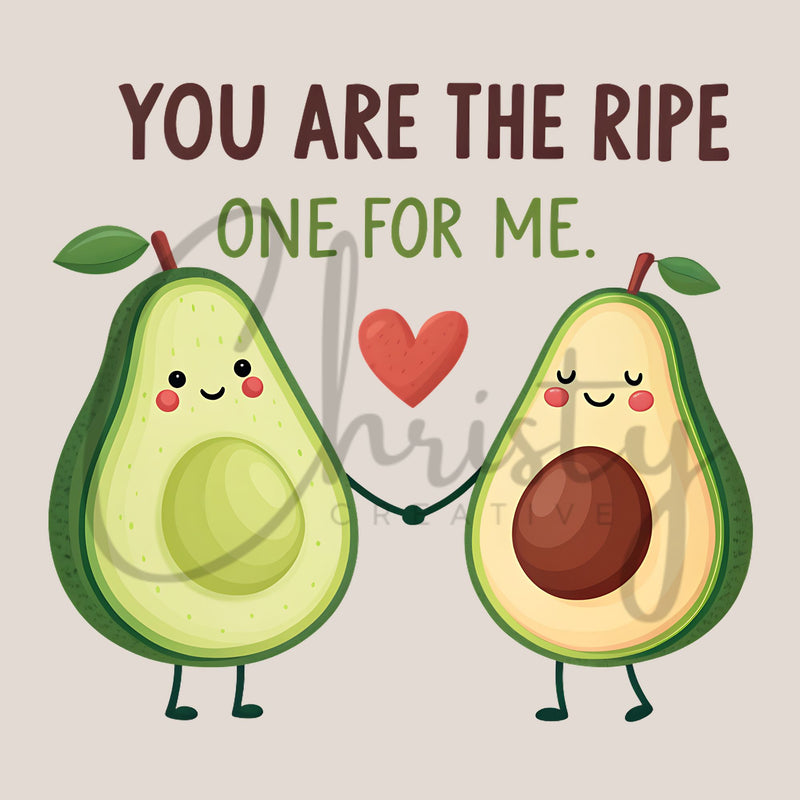 Avocados You Are The Ripe One For Me Clipart Bundle - CraftNest - Digital Crafting and Art