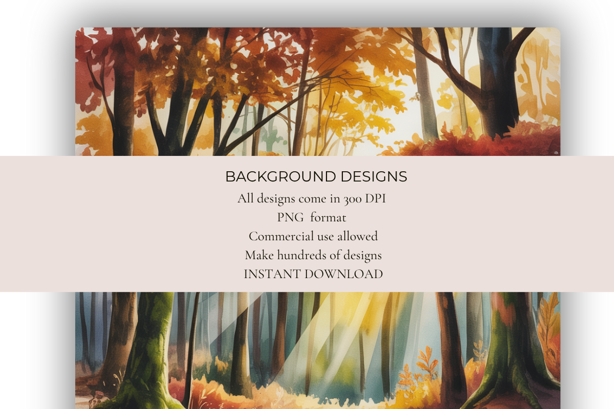 Autumn Sunbeams Background Papers