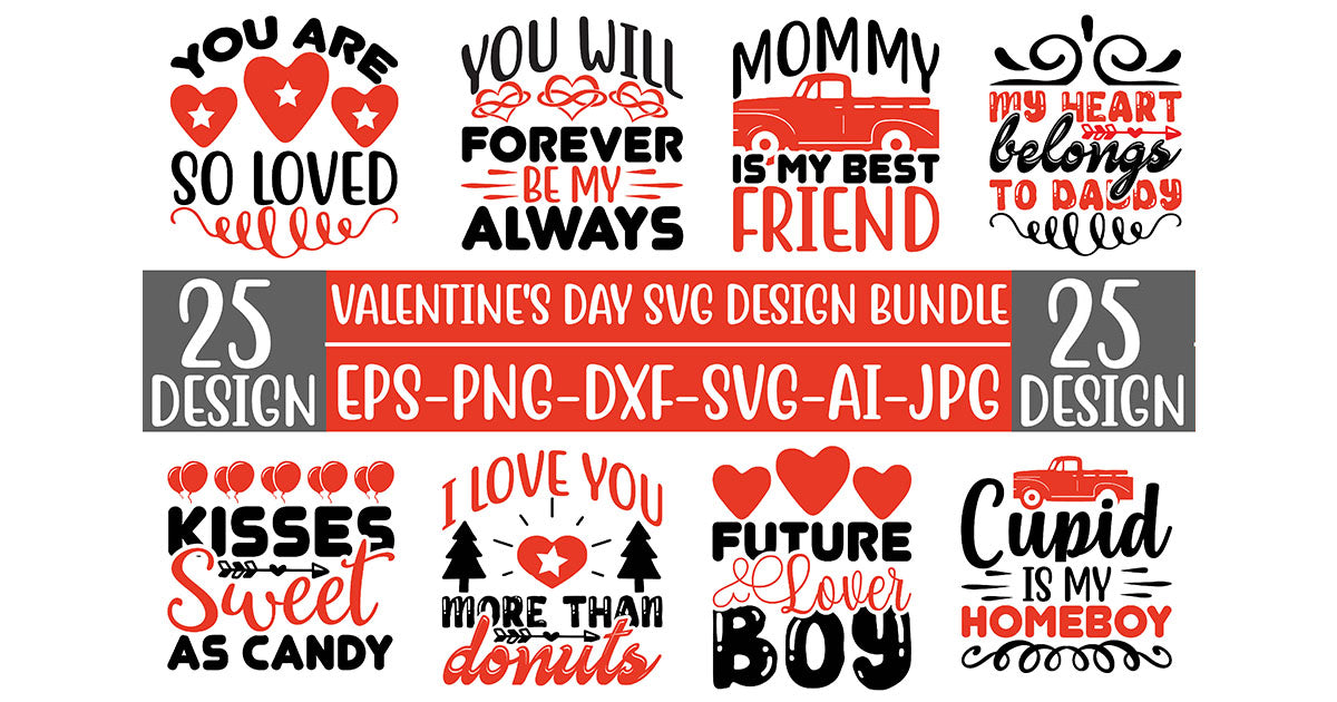Valentine’s Day SVG Bundle 13 - CraftNest - Digital Crafting and Art