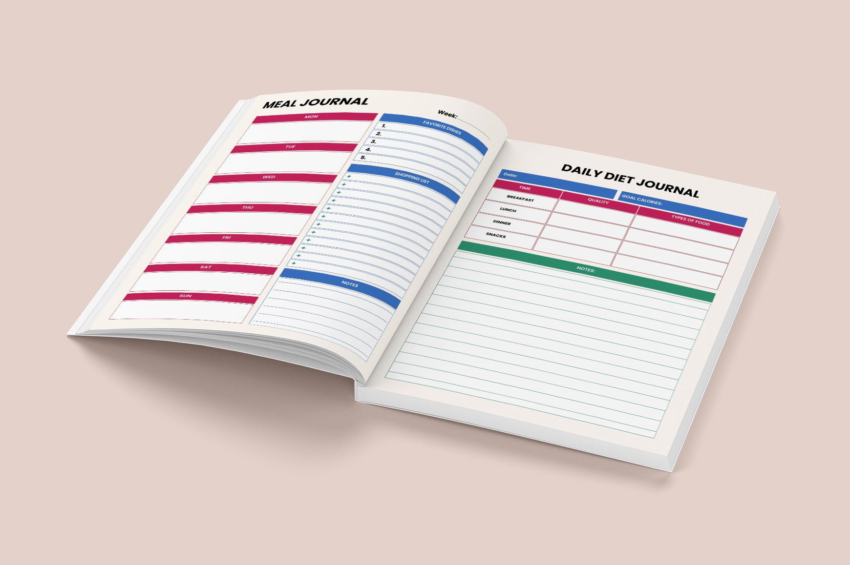 Meal Prep Planning Journal