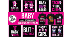 Baby T-Shirt Bundle - CraftNest - Digital Crafting and Art