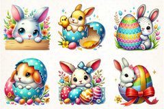 Easter Peeking Bunny Clipart Bundle - CraftNest - Digital Crafting and Art