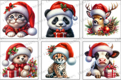 Christmas Animals Clipart Bundle - CraftNest - Digital Crafting and Art