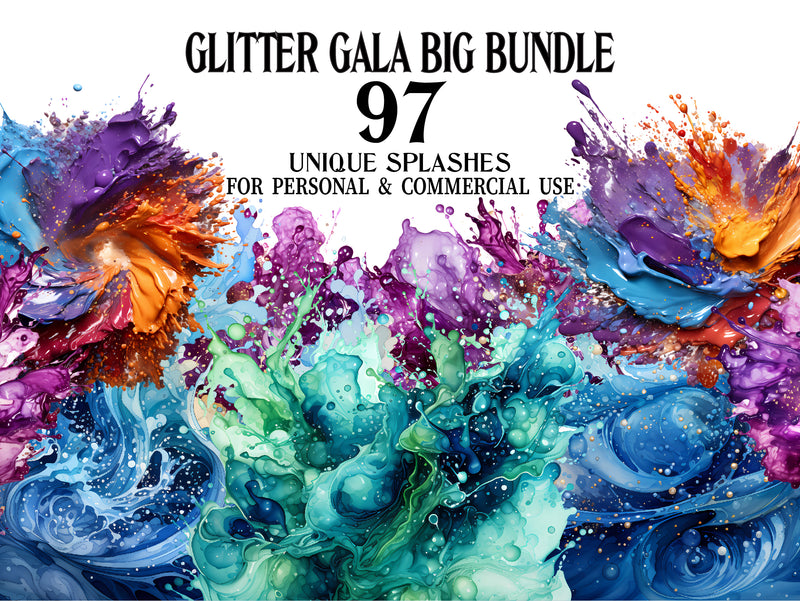 Glitter Gala Clipart - CraftNest