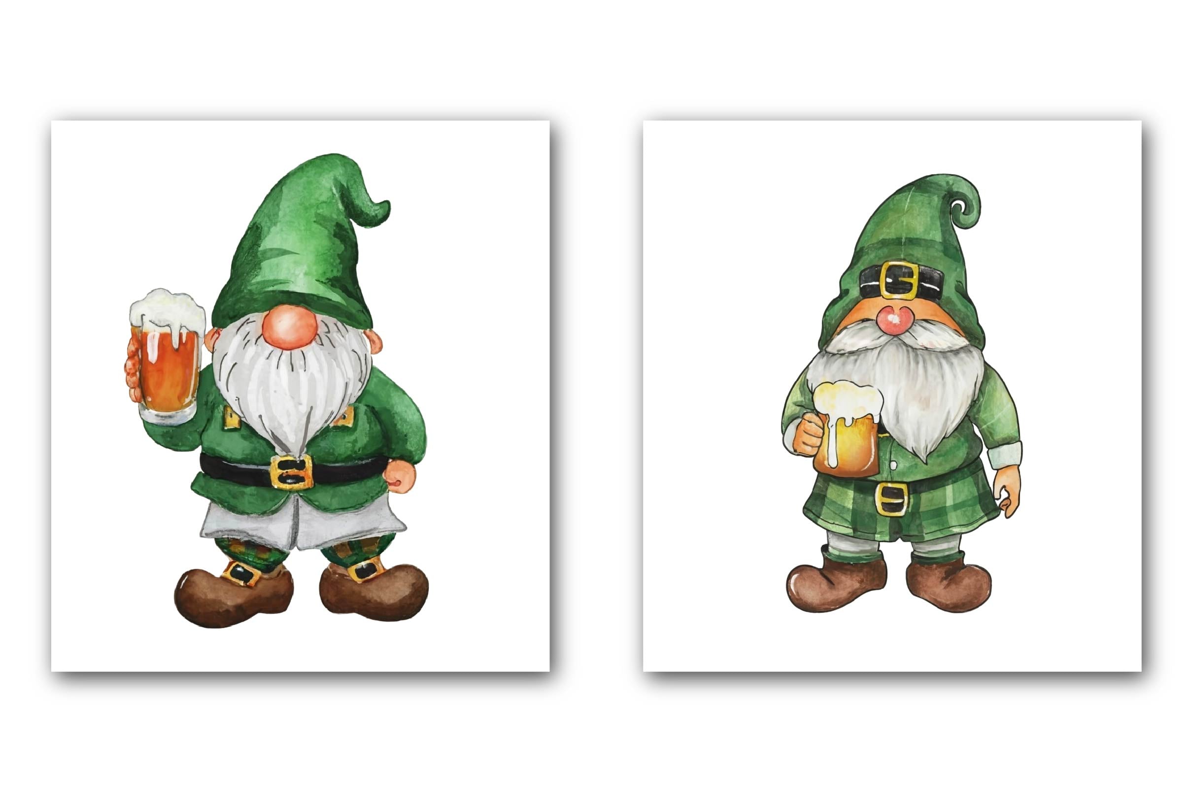 St Patricks Day Gnome Clipart Bundle 1 - CraftNest - Digital Crafting and Art