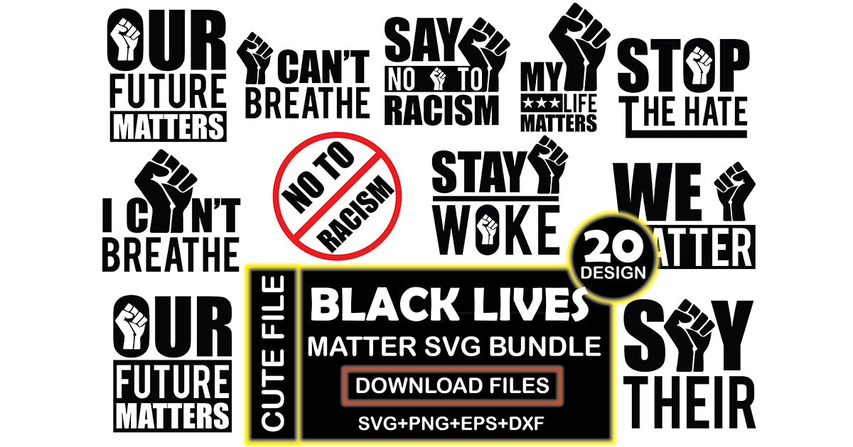 Black Lives Matter SVG Bundle 2 - CraftNest - Digital Crafting and Art