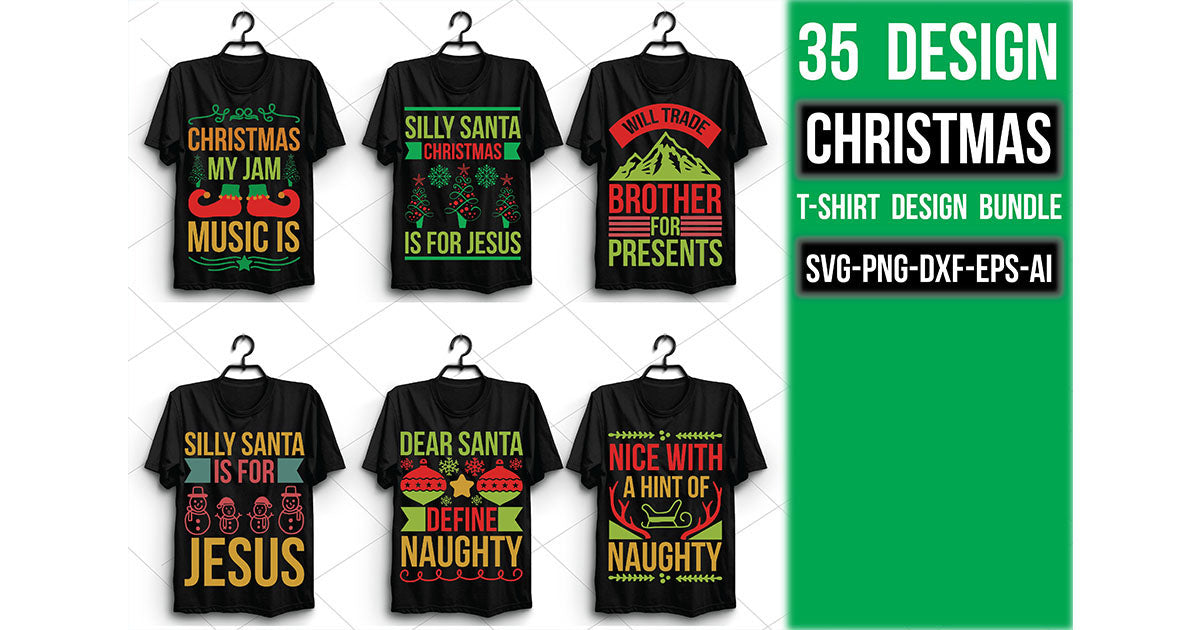 Christmas T Shirt Bundle 14 - CraftNest - Digital Crafting and Art