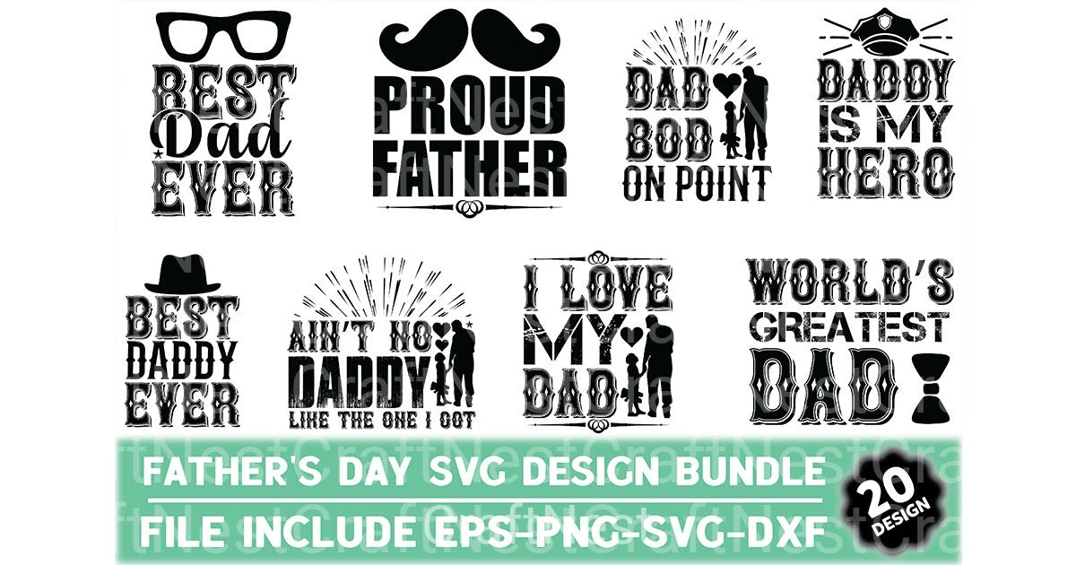 Father's Day Design Bundle 2 - CraftNest - Digital Crafting and Art