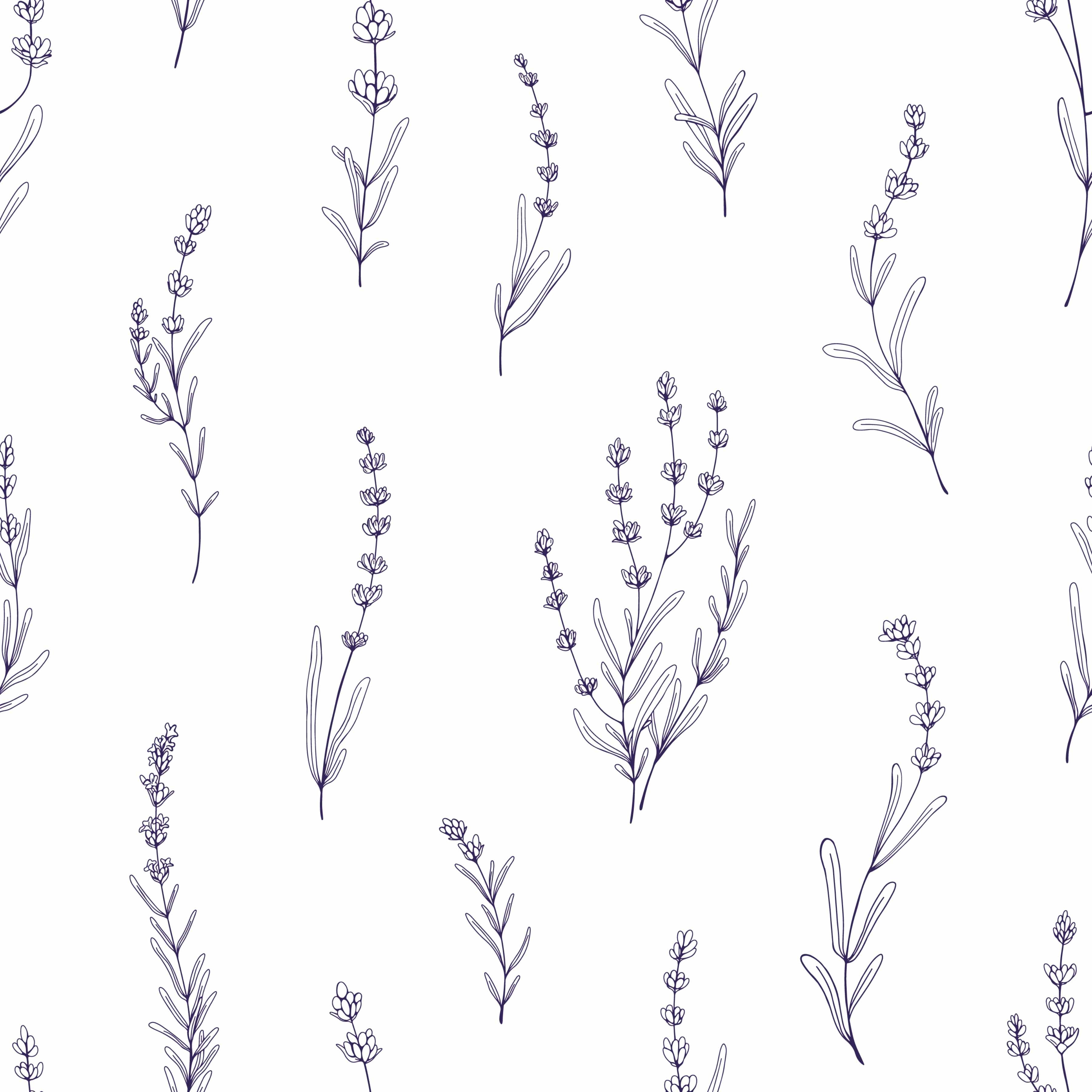 Lavender Seamless Digital Paper - CraftNest - Digital Crafting and Art