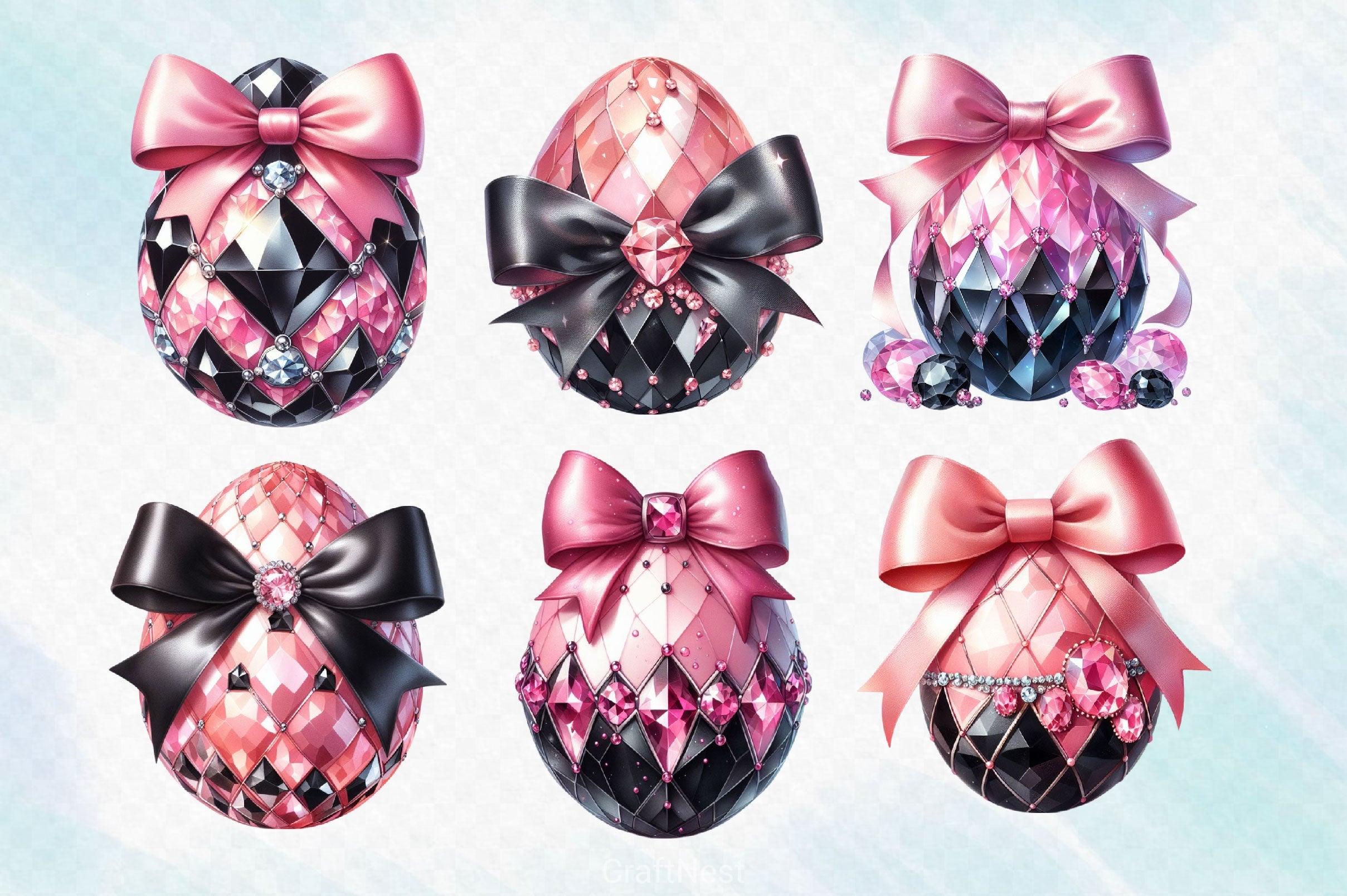 Luxury Easter Eggs Clipart Bundle - CraftNest - Digital Crafting and Art