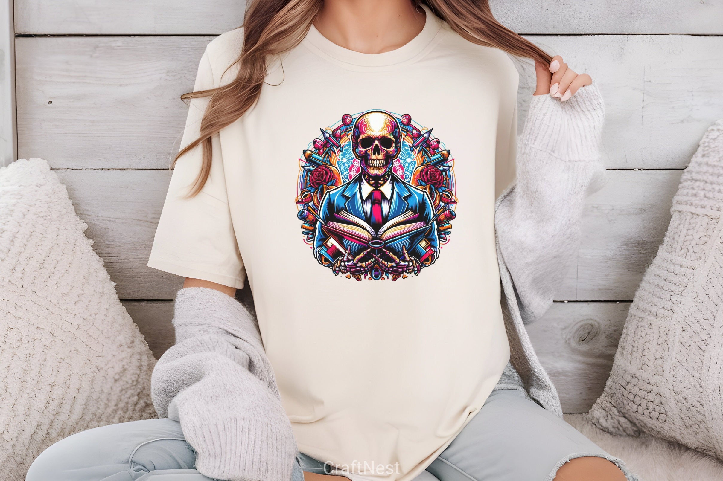 Skeleton Teacher Clipart Bundle - CraftNest - Digital Crafting and Art