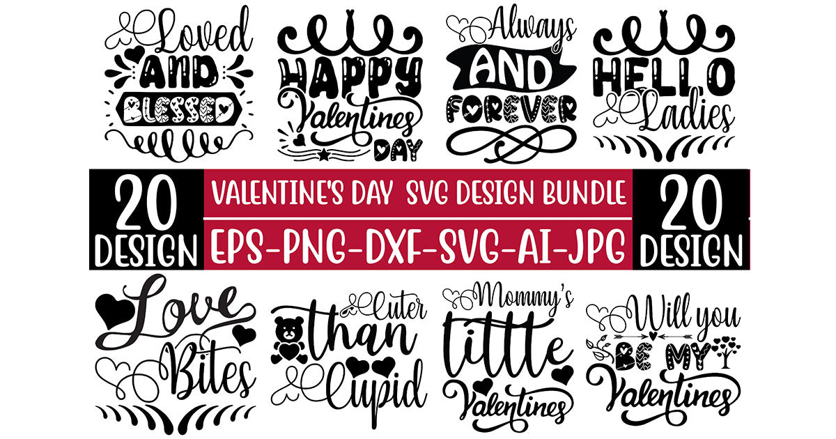 Valentine SVG Bundle 2 - CraftNest - Digital Crafting and Art