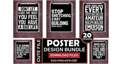 Poster 20 Bundle - CraftNest - Digital Crafting and Art