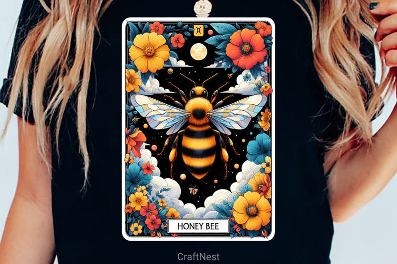 Honey Bee Tarot Card Clipart Bundle 17 - CraftNest - Digital Crafting and Art