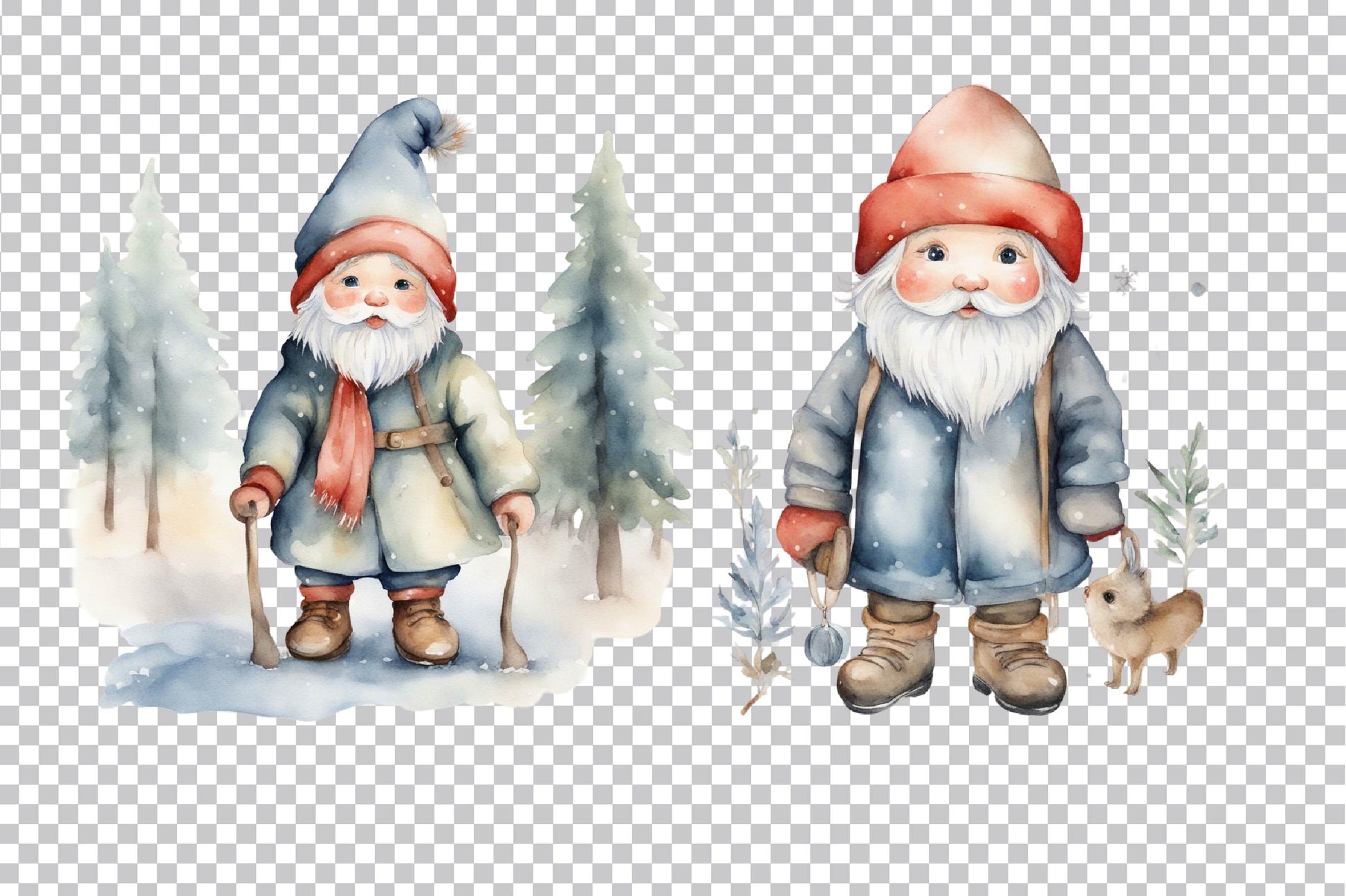 Christmas Gnome Clipart Bundle 5 - CraftNest - Digital Crafting and Art
