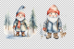 Christmas Gnome Clipart Bundle 5 - CraftNest - Digital Crafting and Art