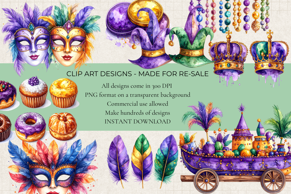 Mardi Gras Carnival Clipart