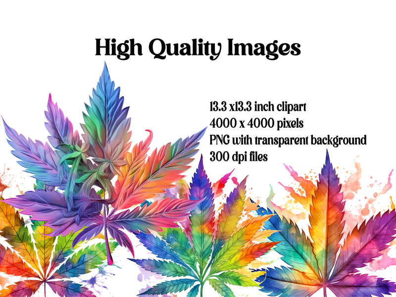 Vivid Cannabis Clipart - CraftNest