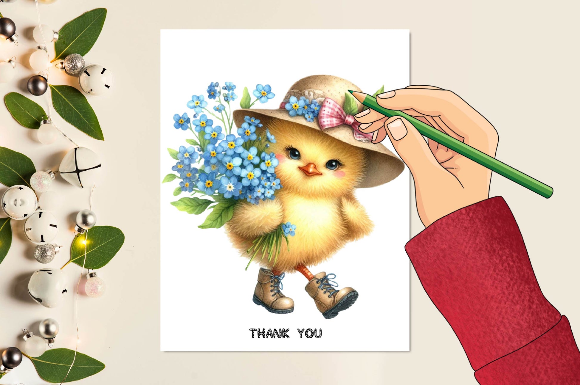 Cute Chick Spring Flowers Clipart Bundle - CraftNest - Digital Crafting and Art