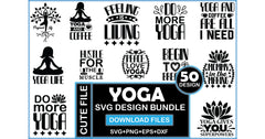 Yoga SVG Bundle 2 - CraftNest - Digital Crafting and Art