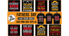 Father’s Day T-Shirt Bundle 1 - CraftNest - Digital Crafting and Art