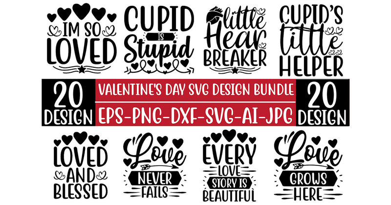 Valentine’s Day SVG Bundle 11 - CraftNest - Digital Crafting and Art