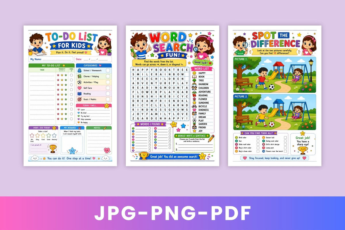 ADHD Activity Planner for Kids
