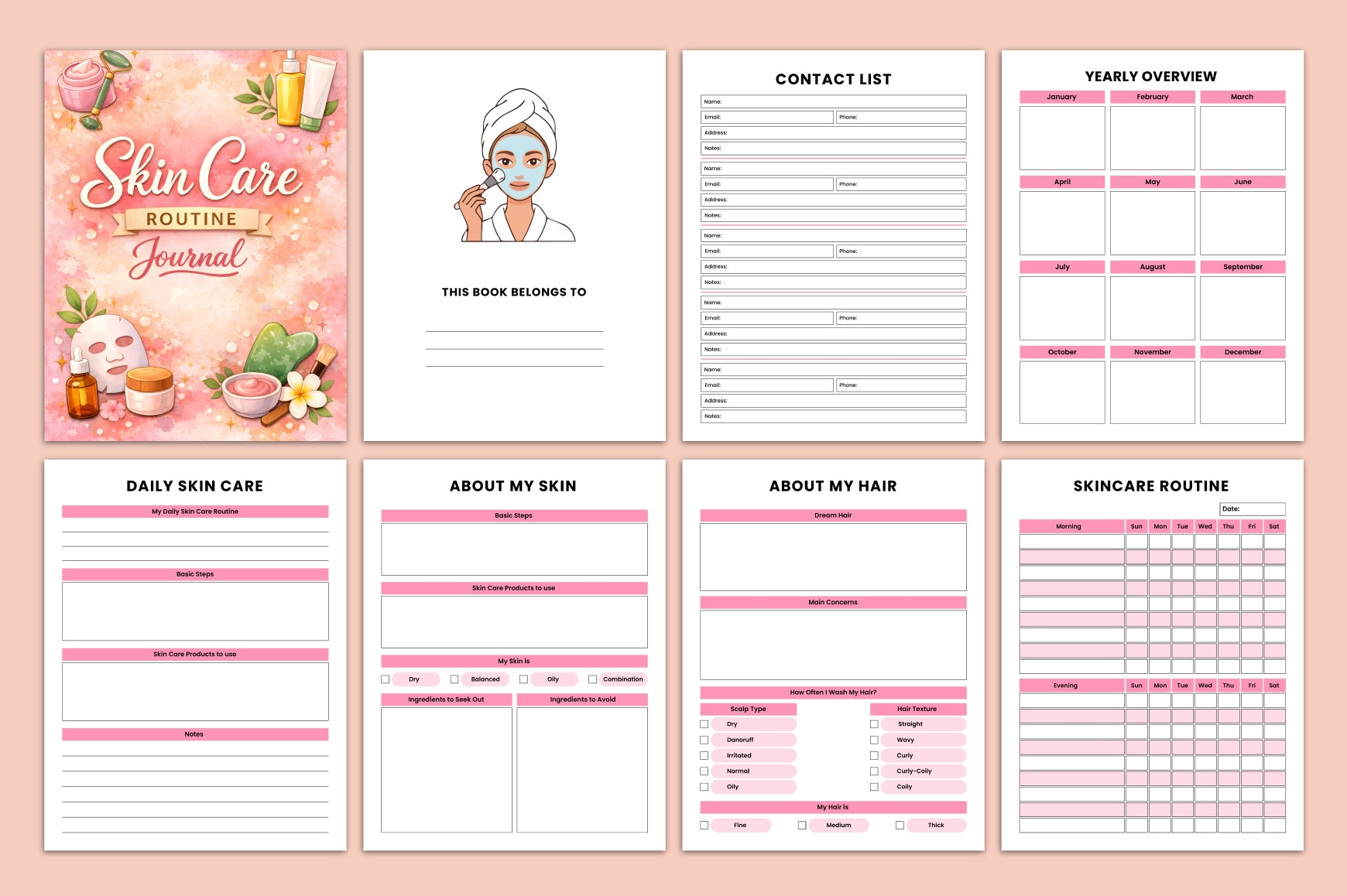 Skin Care Routine Journal