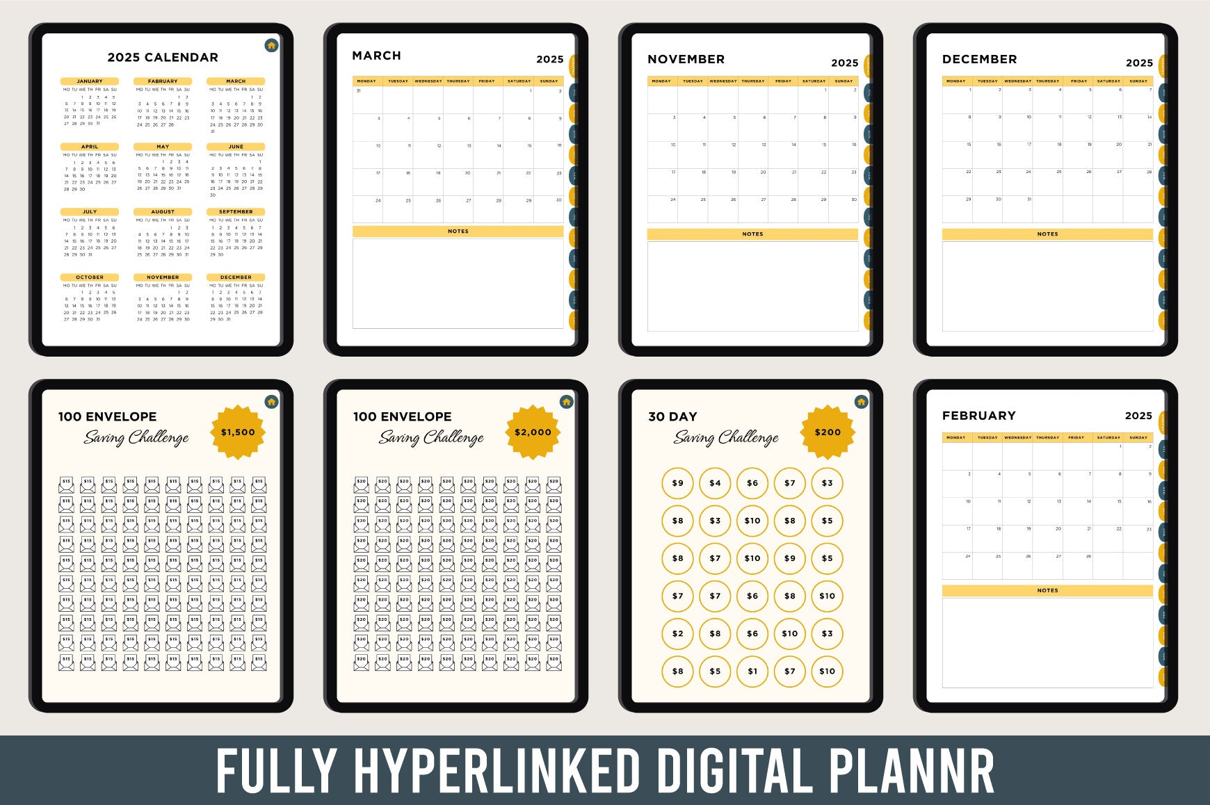 Money Saving Challenge Planner