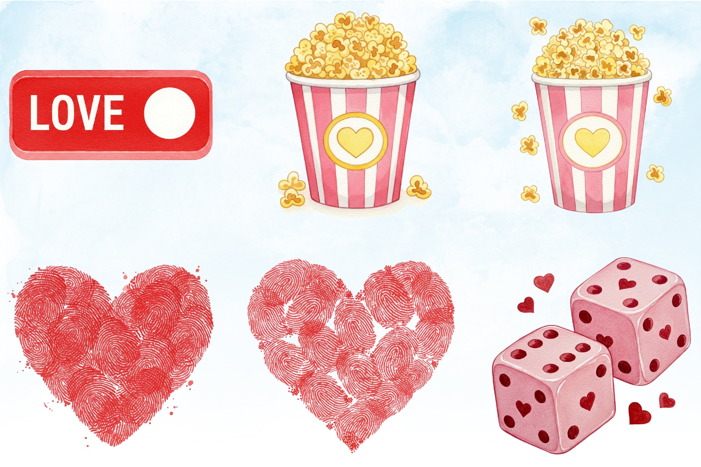 Valentine Clipart Bundle 1 - CraftNest - Digital Crafting and Art