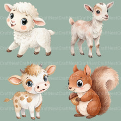 Farm Animals Clipart Bundle - CraftNest - Digital Crafting and Art