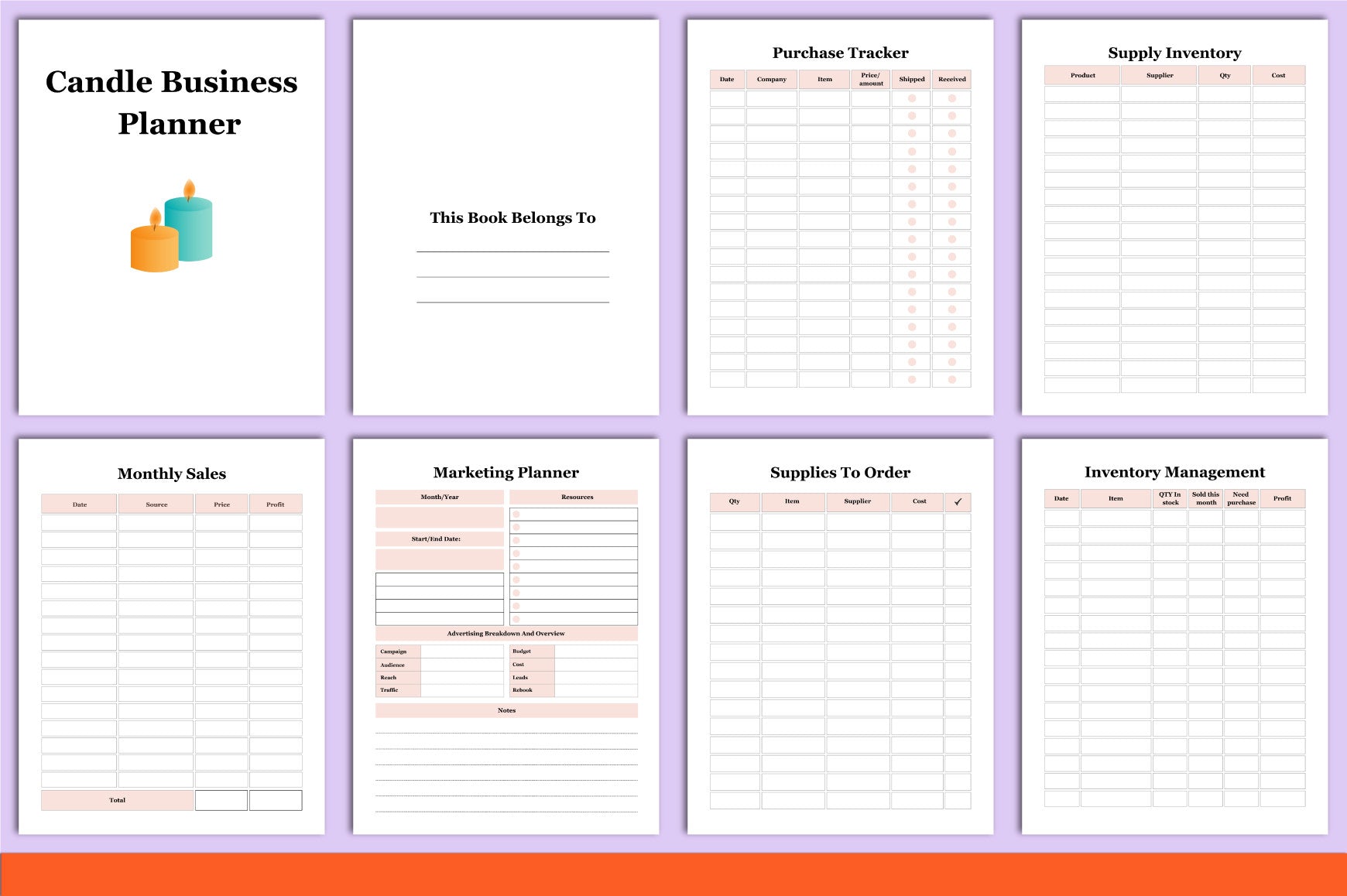 Candle Business Planner