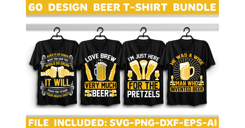 Beer T-Shirt Bundle 3 - CraftNest - Digital Crafting and Art