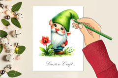 Gnome Peeking Around Corner Clipart Bundle - CraftNest - Digital Crafting and Art