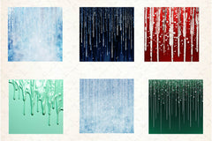 Christmas Dripping Glitter Digital Paper - CraftNest - Digital Crafting and Art