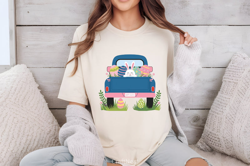 Easter Truck Monogram Clipart Bundle - CraftNest - Digital Crafting and Art