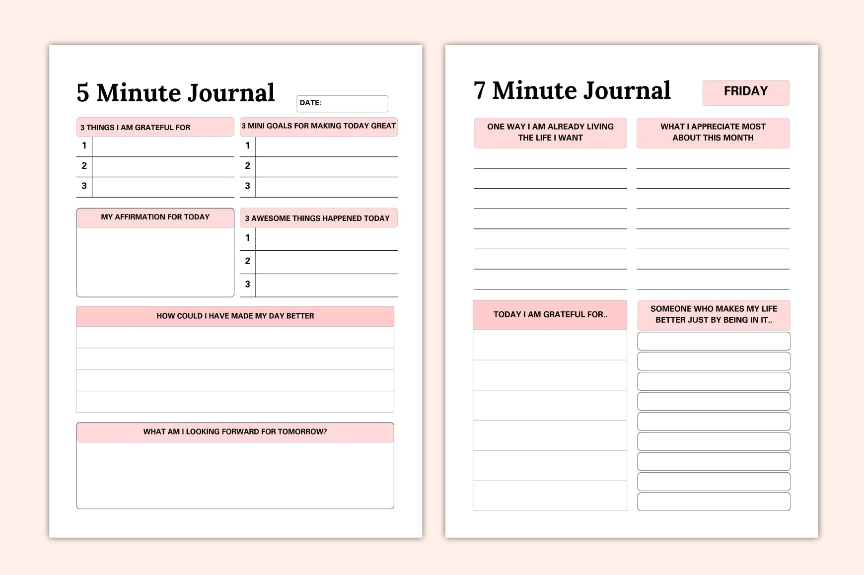 Gratitude Happiness Journal