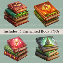 Books Magic Clipart Bundle - CraftNest - Digital Crafting and Art