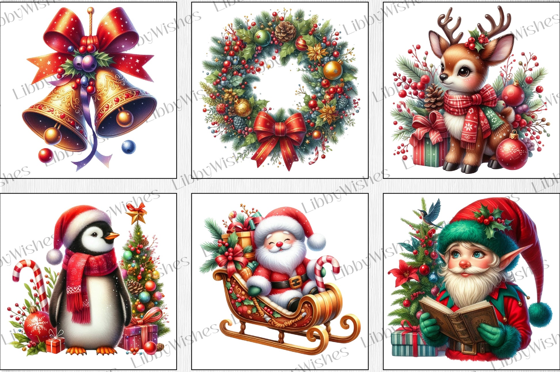 Festive Christmas Clipart Bundle - CraftNest - Digital Crafting and Art