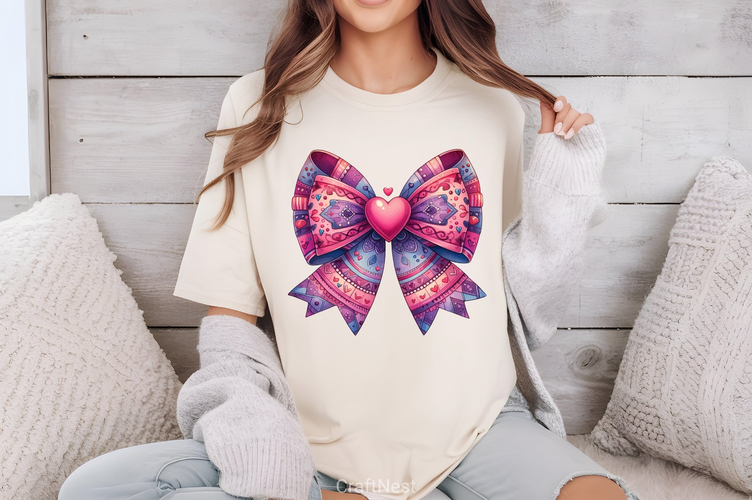 Coquette Valentine Clipart Bundle 15 - CraftNest - Digital Crafting and Art