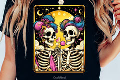 The Lovers Tarot Card Skeletons Clipart Bundle 1 - CraftNest - Digital Crafting and Art